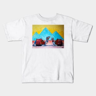 Egypt. Сamel - ships of the desert Kids T-Shirt